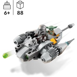 LEGO - Star Wars Starfighter N-1 del Mandaloriano Microfighter, da "The Book of Boba Fett" con Figura di Grogu, 75363