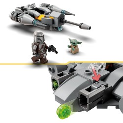 LEGO - Star Wars Starfighter N-1 del Mandaloriano Microfighter, da "The Book of Boba Fett" con Figura di Grogu, 75363
