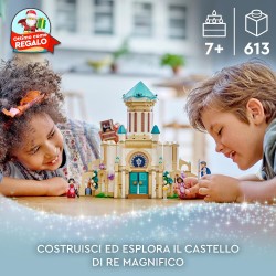 LEGO - Disney Wish Il Castello di Re Magnifico, dal Film Wish con le Mini Bamboline di Asha, Dahlia e Re Magnifico più la Figura
