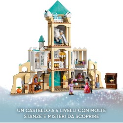 LEGO - Disney Wish Il Castello di Re Magnifico, dal Film Wish con le Mini Bamboline di Asha, Dahlia e Re Magnifico più la Figura
