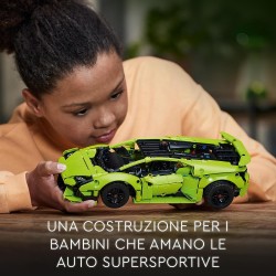 LEGO - Technic Lamborghini Huracán Tecnica, Modellino di Auto da Costruire per Fan delle Supercar Sportive - 42161