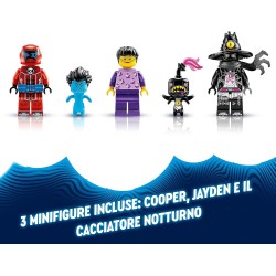 LEGO - DREAMZzz Auto-Coccodrillo, 2in1 da Monster Truck a Macchina-Animale, con le Minifigure di Cooper, Jayden e il Cacciatore 