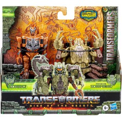 Hasbro - Transformers: Il Risveglio, Beast Alliance, Beast Combiner, Confezione da 2 con Scourge e Predacon Scorponok da 12,5 cm