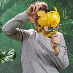 Hasbro - Transformers - Maschera di Bumblebee 22,5 cm Convertibile 2 in 1 Ispirata al Film Risveglio - F4649