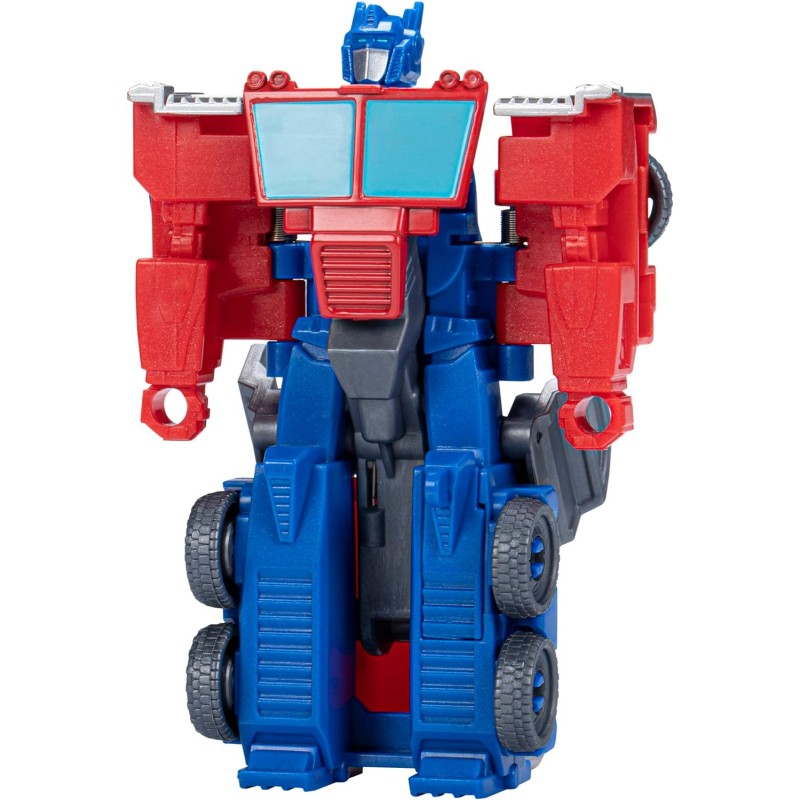 Hasbro - Transformers EarthSpark - Action Figure di Optimus Prime da 10 cm, conversione in 1 Passaggio con Lancio in Aria - F671