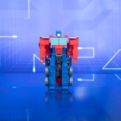 Hasbro - Transformers EarthSpark - Action Figure di Optimus Prime da 10 cm, conversione in 1 Passaggio con Lancio in Aria - F671