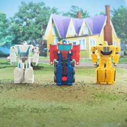 Hasbro - Transformers EarthSpark - Action Figure di Optimus Prime da 10 cm, conversione in 1 Passaggio con Lancio in Aria - F671