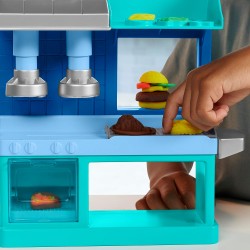 Hasbro - Play-Doh Kitchen Creations, playset Ristorante degli Chef in Carriera, Set da Cucina a 2 Lati - F81075L0