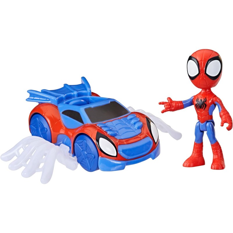 Hasbro - Spidey e i Suoi Fantastici Amici Web-Crawler, Veicolo Spidey con Accessorio - F74545X0