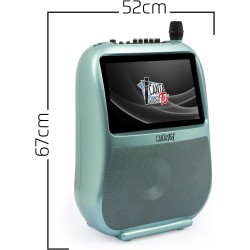 Giochi Preziosi - CANTA TU KARAOKE Pro Impianto Audio Video Portatile, 32 Giga Verde Metal, Incluso un Microfono Wireless - CTC1