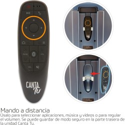 Giochi Preziosi - CANTA TU KARAOKE Pro Impianto Audio Video Portatile, 32 Giga Azzurro Metal, Incluso un Microfono Wireless - CT