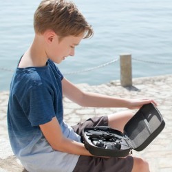 Rocco Giocattoli - Drone Pieghevole con luci LED e Fotocamera Regolabile, con Pratica Custodia per riporlo e portarlo Ovunque, 8