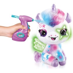 Rocco Giocattoli - Airbrush Plush Unicorno Brilla al Buio - RG76916