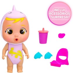 Imc Toys - Cry Babies Magic Tears Tropical Beach Babies Finny | Bambola che piange Lacrime Vere - 910447IME