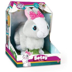 Imc Toys - Betsy Club Petz Coniglietta Paurosa, Colore Grey, 95861IM3 (Lingua Italiana)