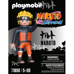 Playmobil - Naruto Shippuden 71096 Naruto-Uzumaki con Shuriken e Kunai, per Grandi e Piccoli Appassionati di Manga e Anime, con 