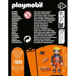 Playmobil - Naruto Shippuden 71096 Naruto-Uzumaki con Shuriken e Kunai, per Grandi e Piccoli Appassionati di Manga e Anime, con 