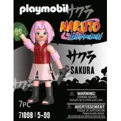 Playmobil - Naruto Shippuden 71098 Sakura con Kunai e Guanto Curativo, per Grandi e Piccoli Appassionati di Manga e Anime, con A