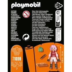 Playmobil - Naruto Shippuden 71098 Sakura con Kunai e Guanto Curativo, per Grandi e Piccoli Appassionati di Manga e Anime, con A