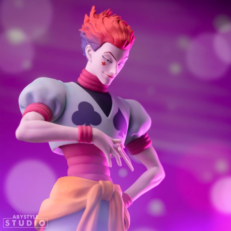 Figura Anime Hisoka Con Doppia Testa E Accessori - Statua PVC Da Collezione 32 Cm