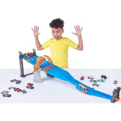 Zuru - Metal Machine Pista 4 Lane Madness Set di 4 Piste d attacco Raptor - POS190372