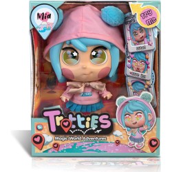 Trotties - Mia, bambola Trottie da Tokyo, bambola 25 cm con accessori: uno zaino e una mappa - TFT01000