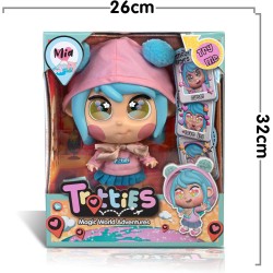 Trotties - Mia, bambola Trottie da Tokyo, bambola 25 cm con accessori: uno zaino e una mappa - TFT01000