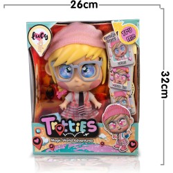 Trotties - Lucy, bambola Trottie da Londra, bambole 25 cm con accessori: uno zaino e una mappa - TFT02000