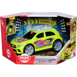 Dickie Toys - Mercedes-Benz Classe A Streets  n Beatz cm 23,5, Marcia avanti, Funzione Spinning, Luci e Suoni - 203765007