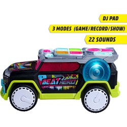 Dickie Toys - Beat Hero, auto con consolle musicale, 22 suoni, luci led, 3 modalità di gioco, Streat  n Beatz - 203767001