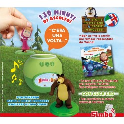 Simba - Masha Racconta Storie - Cassa Speaker Inclusi 2 Personaggi - 130 Minuti con 24 Storie di Masha, Usb, Italiano e Inglese 