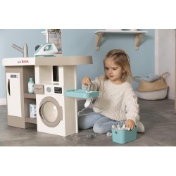 Smoby - Cucina Cleaning Tefal con Lavatrice, 36 accessori - 7600311050