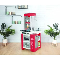 Smoby - Cucina Studio Bubble Red, 26 accessori, effetto acqua che bolle, colore rosso - 7600311055
