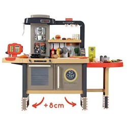 Smoby - Cucina Chef Corner Restaurant con 70 Accessori - 7600312303