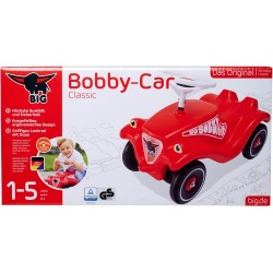 Big - Bobby Car, Macchinina per Bambini, Supporta Fino A 50 Kg, Colore Rosso - 800001303