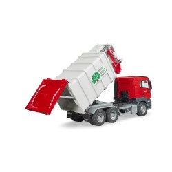 BRUDER 03761 – Camion Pattumiera Man TGS con 2 pattumiere – Rosso