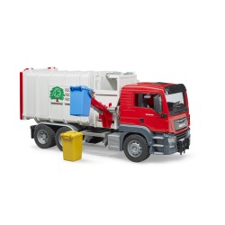BRUDER 03761 – Camion Pattumiera Man TGS con 2 pattumiere – Rosso