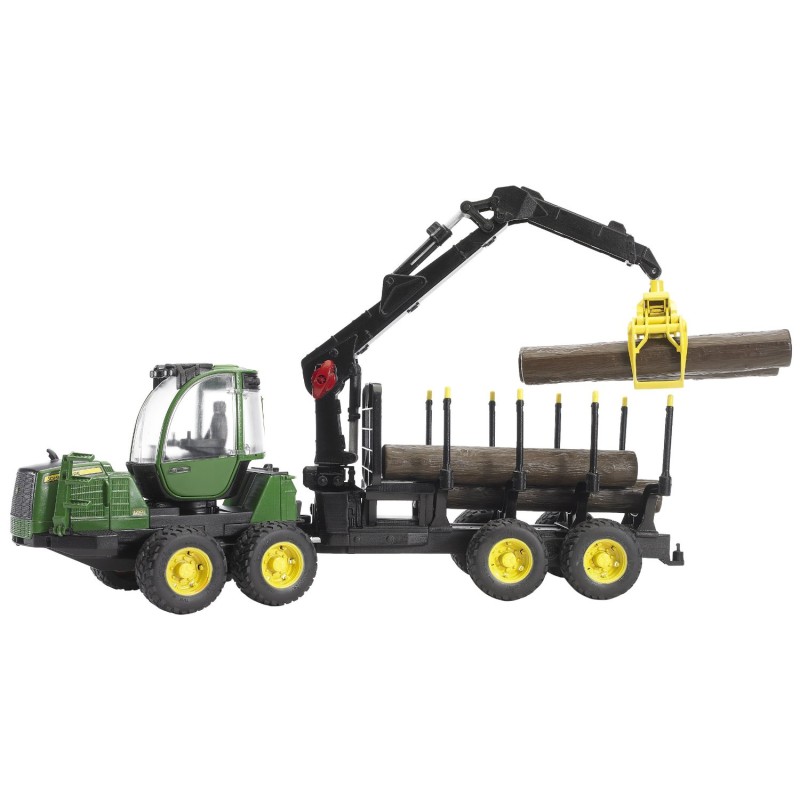 BRUDER 02133- John Deere 1210e Forwarder trasporto 4 Tronchi Con Braccio Meccanico