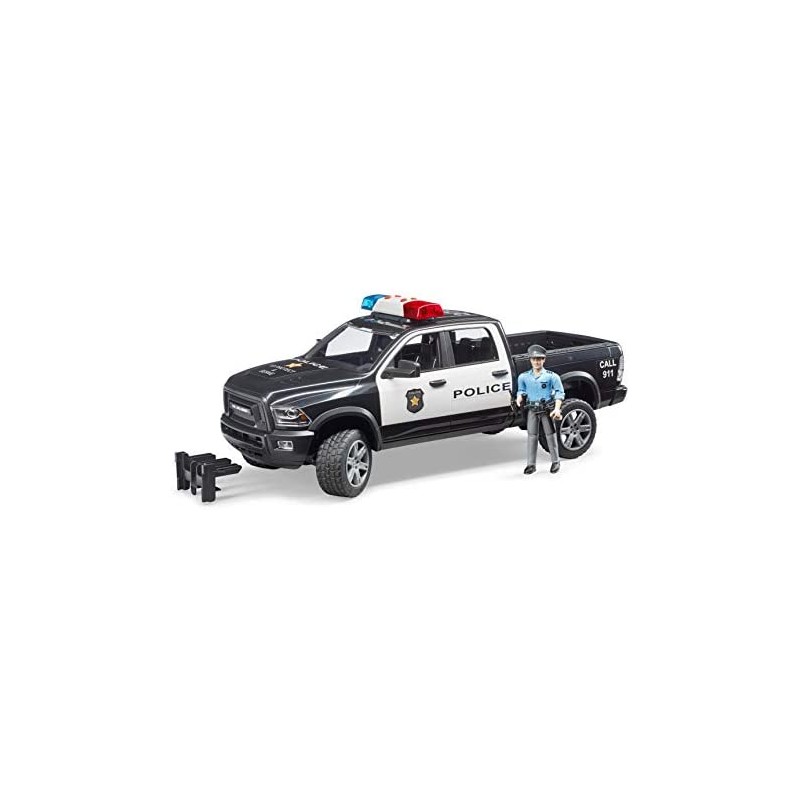 BRUDER 02505 - Ram 2500 della Polizia con Poliziotto