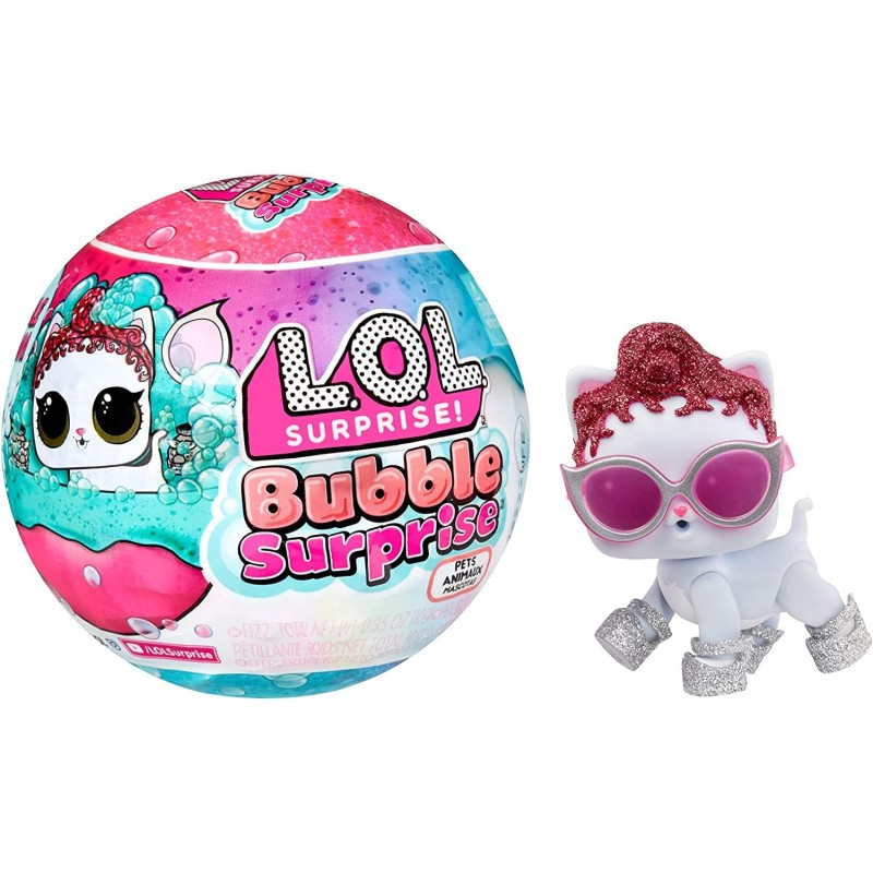 LOL Surprise - Bubble Surprise - ASSORTIMENTO CASUALE - Bambola da collezione, animaletto, sorprese, accessori, Bubble Surprise 