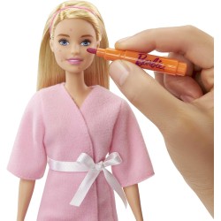 Mattel - Barbie alla Spa, Playset con Bambola, Cagnolino e Accessori, Giocattolo per Bambini 3+ Anni, GJR84