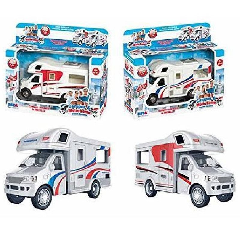 Camper Motor home Die Cast a frizione - assortito 1 pz (10518)