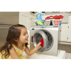 Little Tikes - Lavatrice-Asciugatrice First Washer-Dryer Interattiva, Realistica e con Suoni, Elettrodomestico Giocattolo per Ba