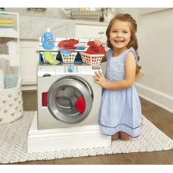 Little Tikes - Lavatrice-Asciugatrice First Washer-Dryer Interattiva, Realistica e con Suoni, Elettrodomestico Giocattolo per Ba