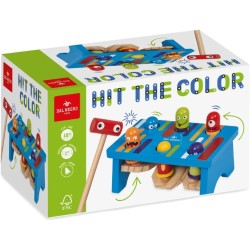 Dal Negro - Hit the Color, gioco educativo in legno per bambini dai 18 mesi in su