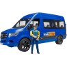 BRUDER 02681 - Mercedes Benz Sprinter camion da trasporto con autista