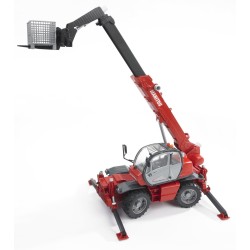 BRUDER 02129 - Manitou Mrt 2150 Con Braccio Meccanico e Accessori