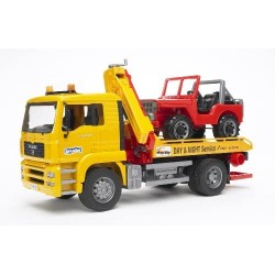 BRUDER 02750 - Man TGA Camion Trasporto Jeep
