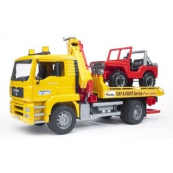 BRUDER 02750 - Man TGA Camion Trasporto Jeep