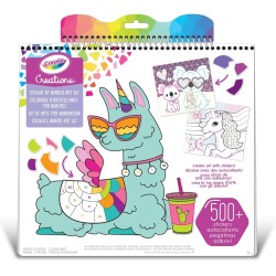 CRAYOLA CREATIONS - Album da Colorare Unicorni Sticker & Numeri, attività Creativa - 04-6229